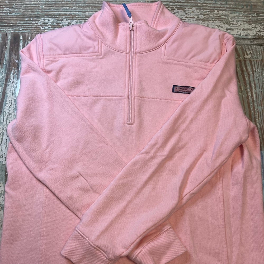 EUC Women’s Vineyard Vines Pink Quarter Zip Pullover